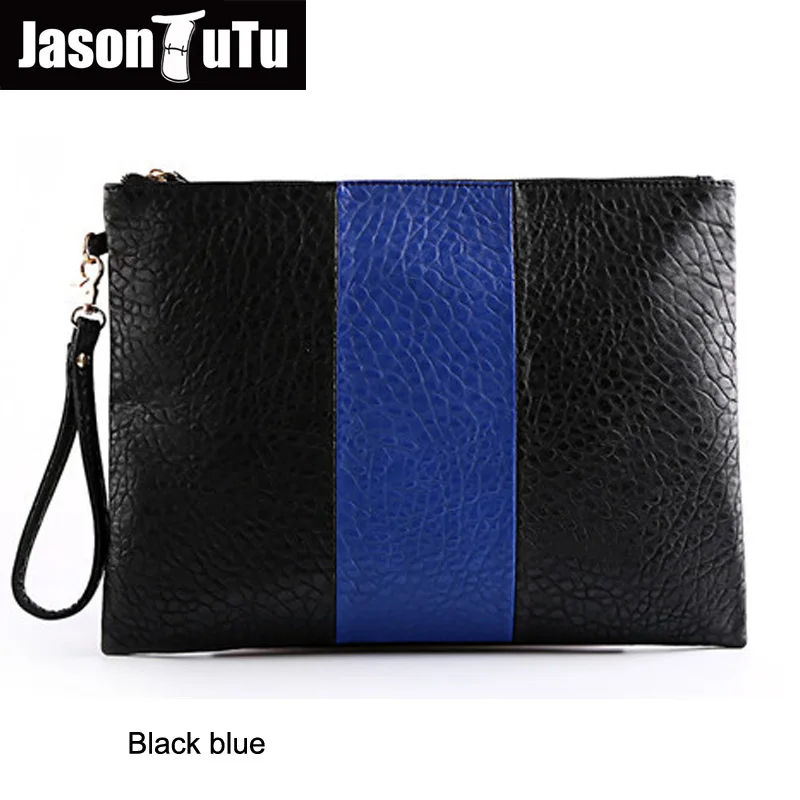 

JASON TUTU Brand Men Bag Summer Portable Male Clutch Bag File bag Good Quality PU Leather handbag 15-25 days to Moscow B327