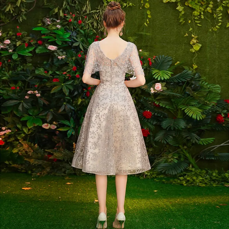 V-Neck Short Cocktail Dress Plus Size #2