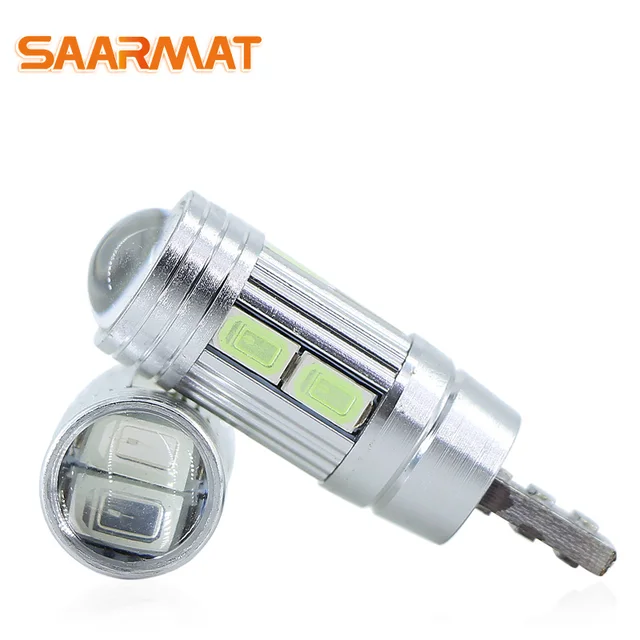 SAARMAT 2*Pieces T10 W5W 194 168 LED Car Parking Side Signal Light License Plate Bulb Interior Reading Wedge Dome Turn Lamp @12V