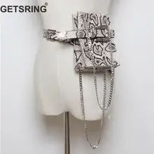 GETSRING женская сумка женская Поясная Сумка Денежный ремень пакет сумки для женщин Новая мода Змеиный Черный денежный ремень Повседневная