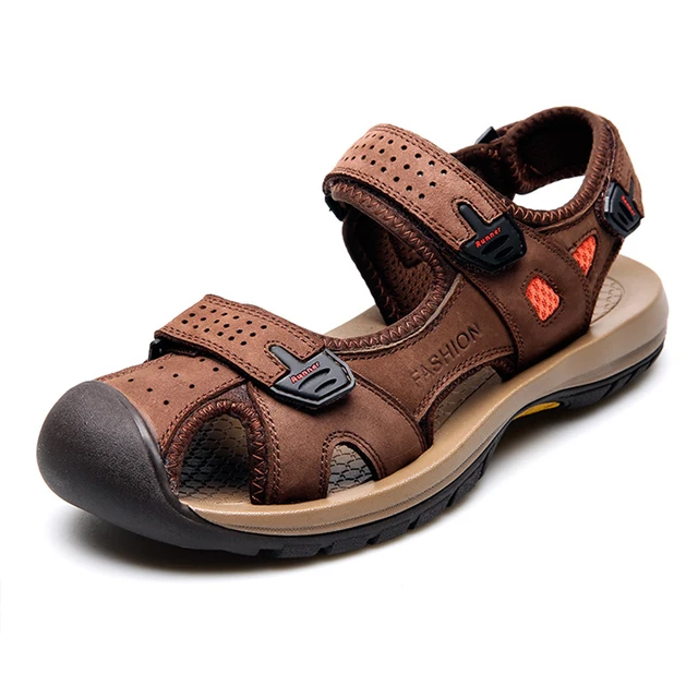 Vietnam Sandalias Sandals Men's Summer Shoes Beach 2017 Leather v8ynwN0Om