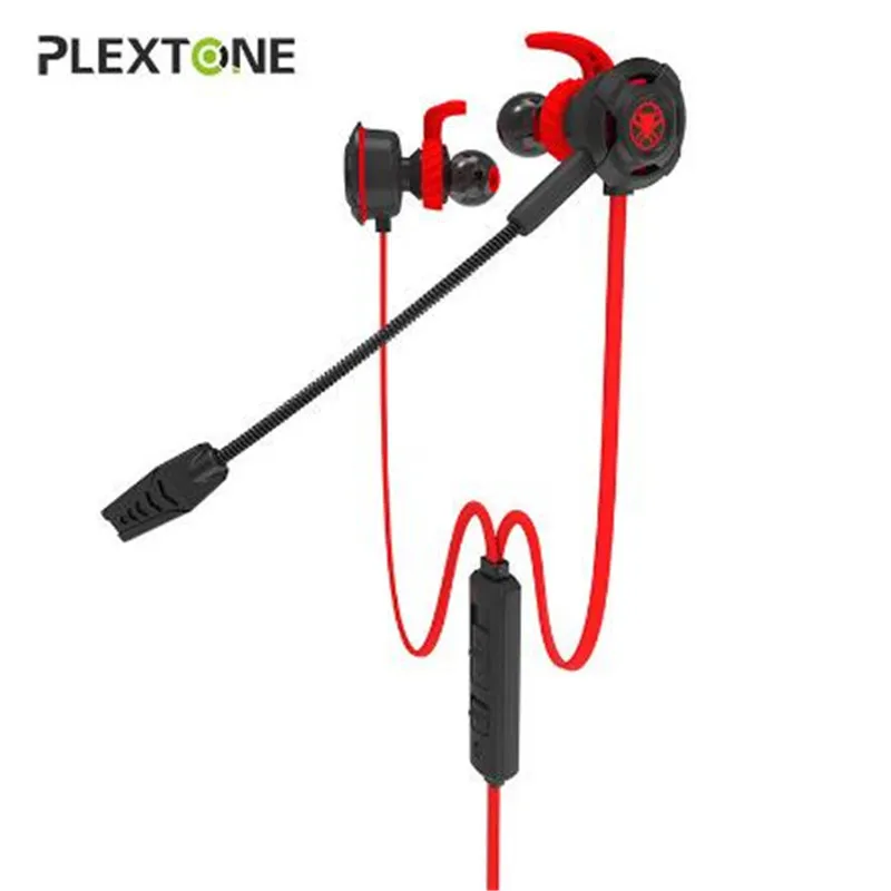 Plextone G30 PC игровая гарнитура с микрофоном в ухо бас шумоподавление наушники с микрофоном для телефона компьютера геймера PS4 - Цвет: Red