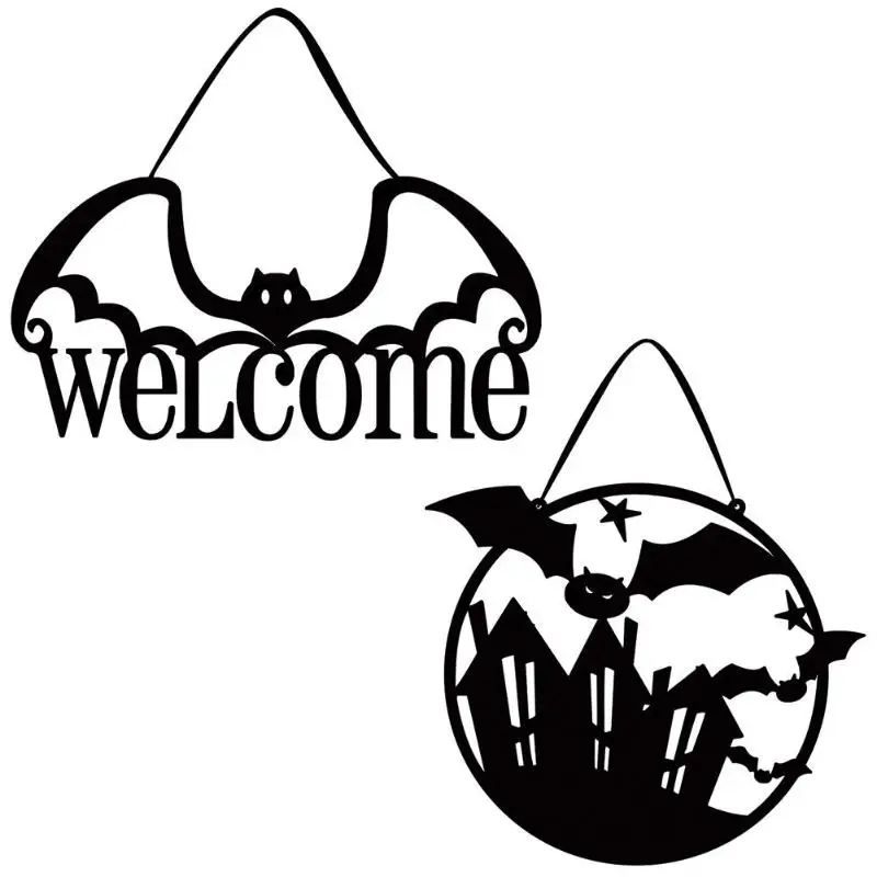 

Halloween Non-woven Door Wall Hanging Welcome Bat Ornaments Novelty and Beauty Fashionable and Lovely Festival Supplies