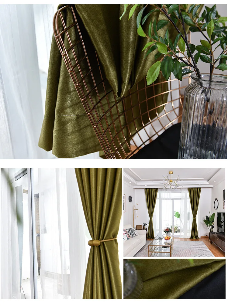 Европейские жаккардовые ткани синий зеленый затемненные занавески Роскошные для гостиной спальни оконные занавески s шторы глухая панель
