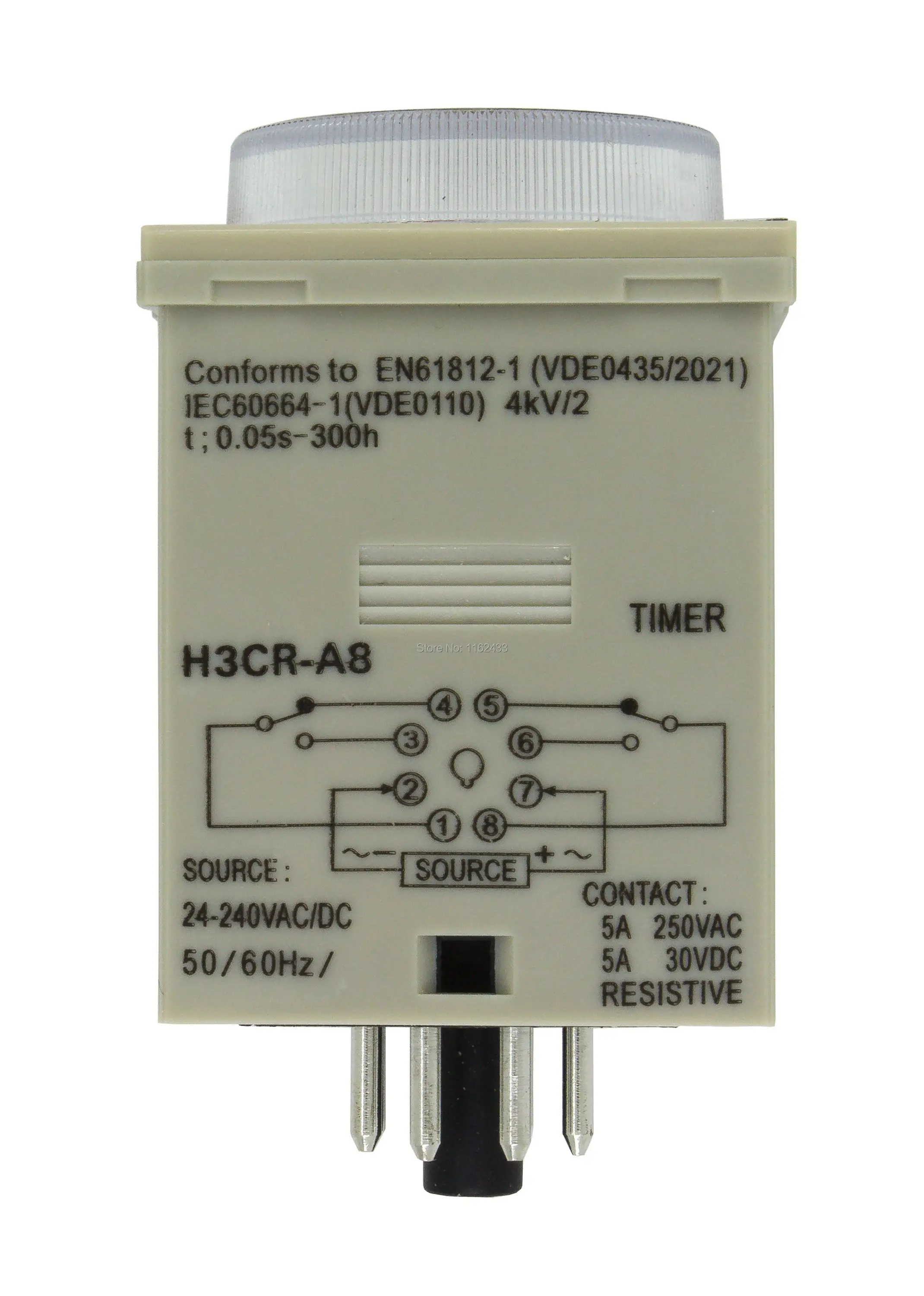 H3CR-A8 8 pin Реле времени серии H3CR таймер задержки AC/DC 24-240V AC 100-240V