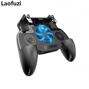 

Universal Mobile Phone Game Controller Gamepad with Battery Cooler Fan for PUBG Metal L1R1 Shooter Aim Key for Android IOS Phone