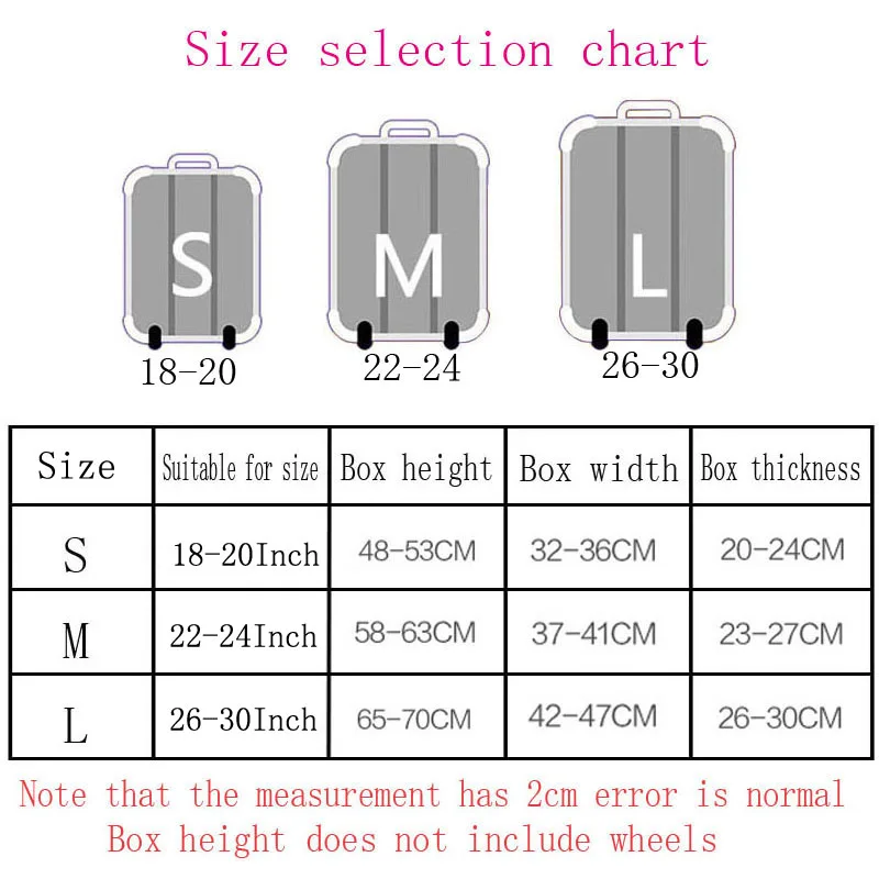 Путешествия чемодан защитная крышка, стрейч защитный слой от пыли, чемодан Крышка применяется к 18-30 дюймов случае 114