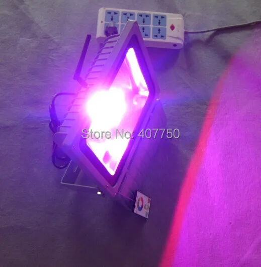 

free shipping to North America RF wireless rgb led flood light led spotlight 20W 18pcs/Lot used for outdoor decoration lighting