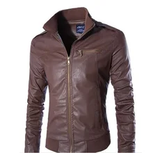 Мужские куртки и пальто из искусственной кожи; Jaqueta Masculinas Inverno Couro; однотонные мужские куртки; зимняя куртка