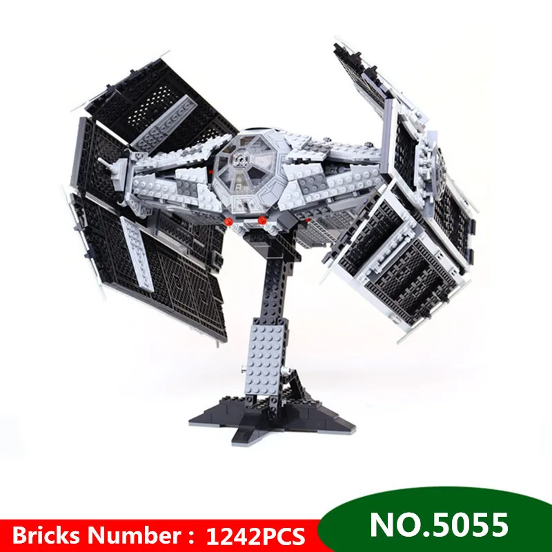 

1242pcs Diy Star Wars Vader's TIE Advanced Building Kit Blocks Compatible with Legoingly Model Brick Toys Gift For Children