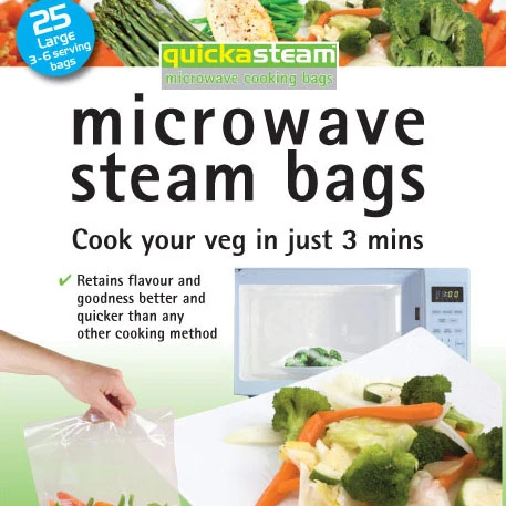 Toastabags 90 25 Large 3-6 Serving Quickasteam Microwave Steam Cooking Bags- Pack of 3 (1)