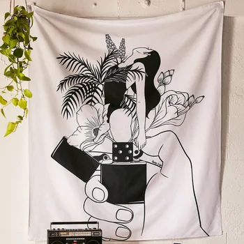 

European American Fashion Tapestry Summer Beach Blanket Decoration Tapestries Throw Blanket Psychedelic Home Decor Wall Hanging