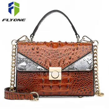 

Bolsa Mujer Bags for Women 2019 Luxury Handbags Women Bags Designer Crocodile Pattern Leather Shoulder Messenger Bag sac a main