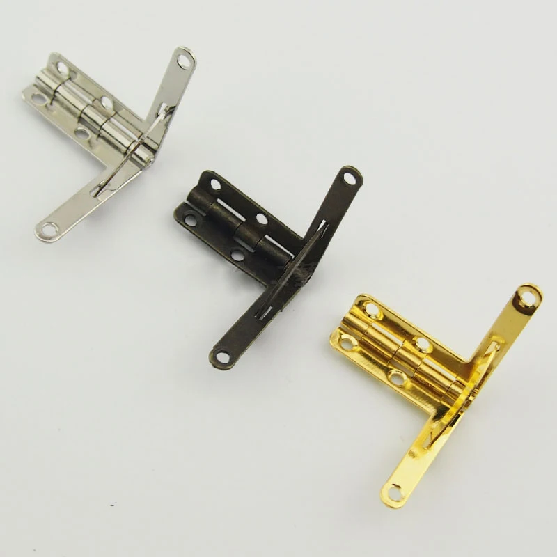 10pcs 33x30mm Retro Jewelry boxs Hinge support Iron Spring Hinge