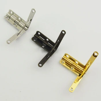 

10pcs 33x30mm Retro Jewelry boxs Hinge support Iron Spring Hinge Antique Bronze For Miniature Furniture Hinges
