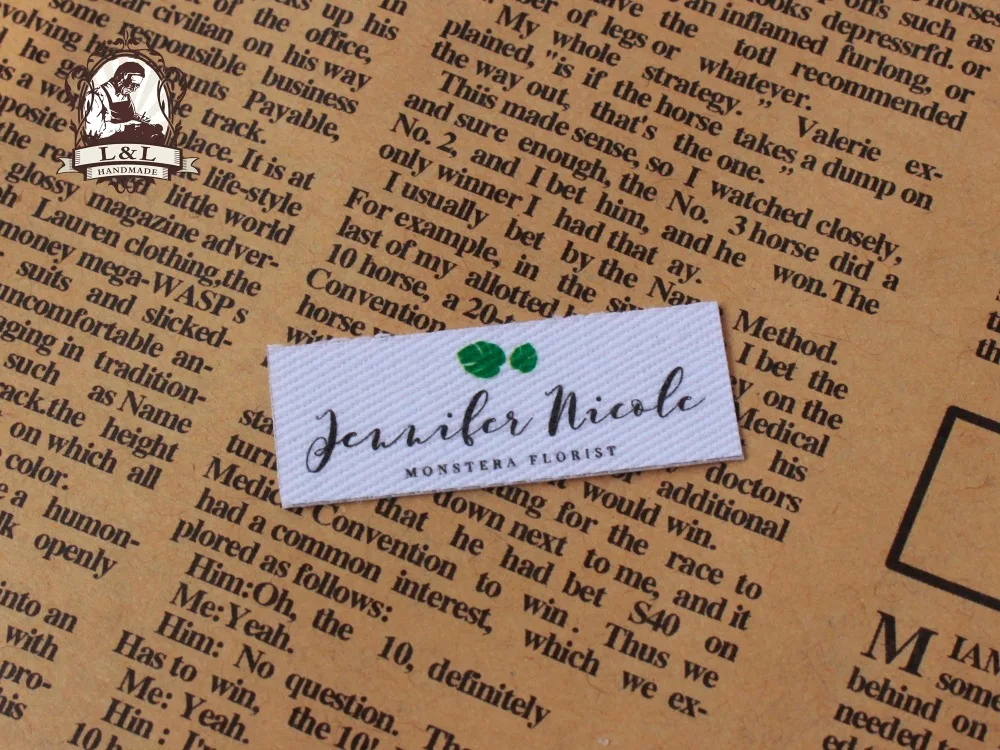 Aliexpress.com : Buy 98 Custom Clothing Labels Cotton printed labels, iron on, Logo or Text ...
