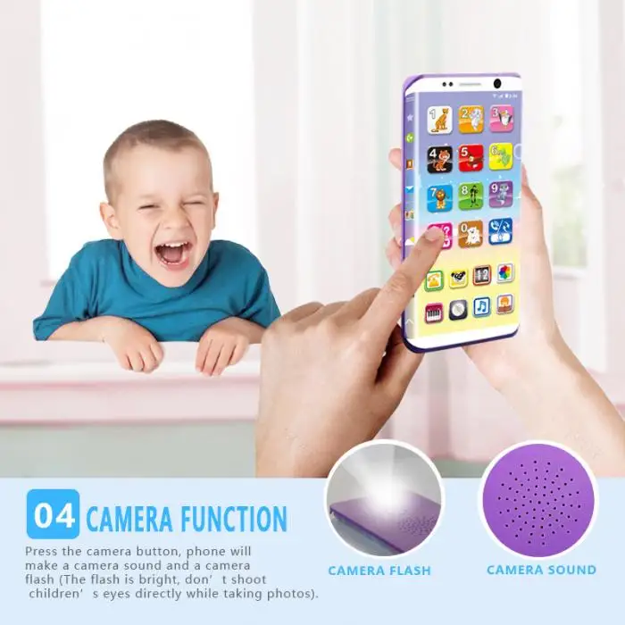 Обучающий игрушечный Смартфон USB порт Функция касания экрана для ребенка AN88