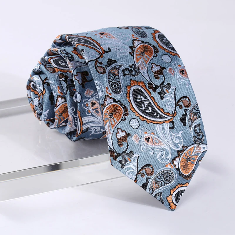  TP810N7 Orange Grey Paisley 2.75