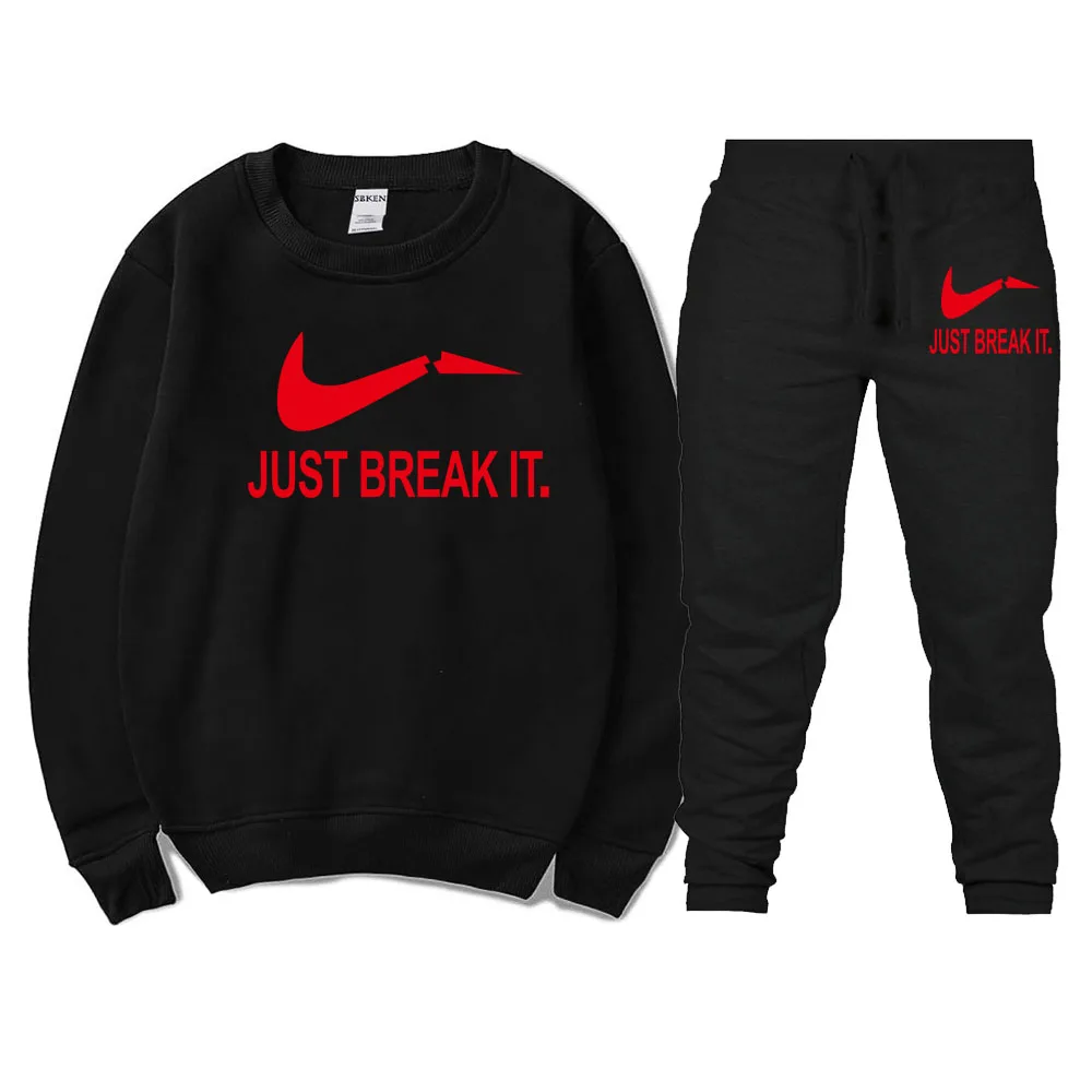 

New Brand Hoodies Sweatshirts+Sweatpants Suits JUST Men Hoodie Sweatshirt Fashion Men/Women Warm Fleece Hooded Pullover Clothing