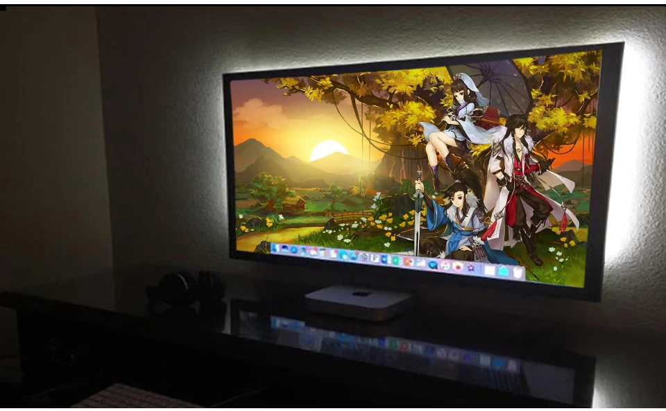 2835 SMD RGB USB charger LED Strip light DC 5V USB Cable LED Light Flexible Tape 1M 2M 3M 4M 5M RF IR RGB Remote control (11)