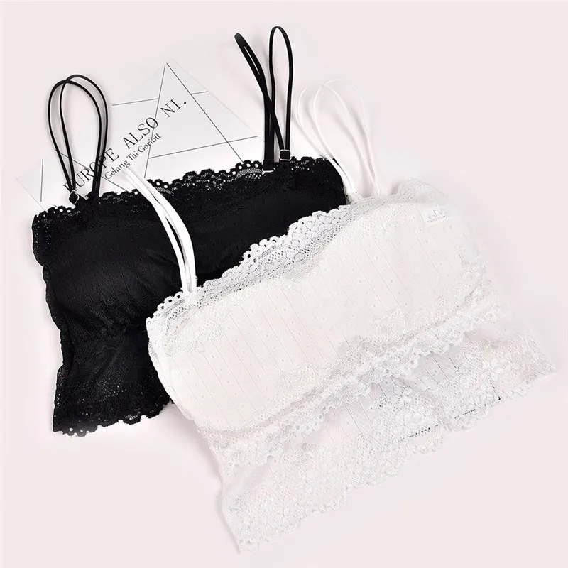 Fashion Chest Wrap Casual Women Lady Lace Strap Bras Tube Tops Bandeau