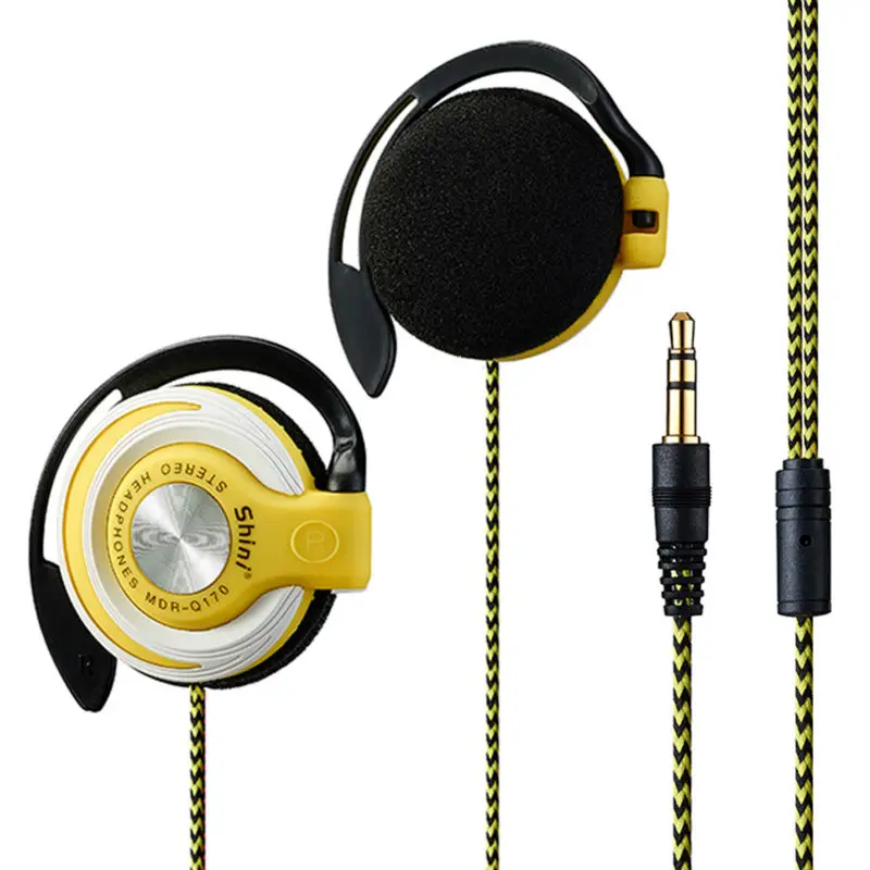 Buy ShiniQ170 Headphones 3.5mm Headset EarHook bass Earphone For Mp3