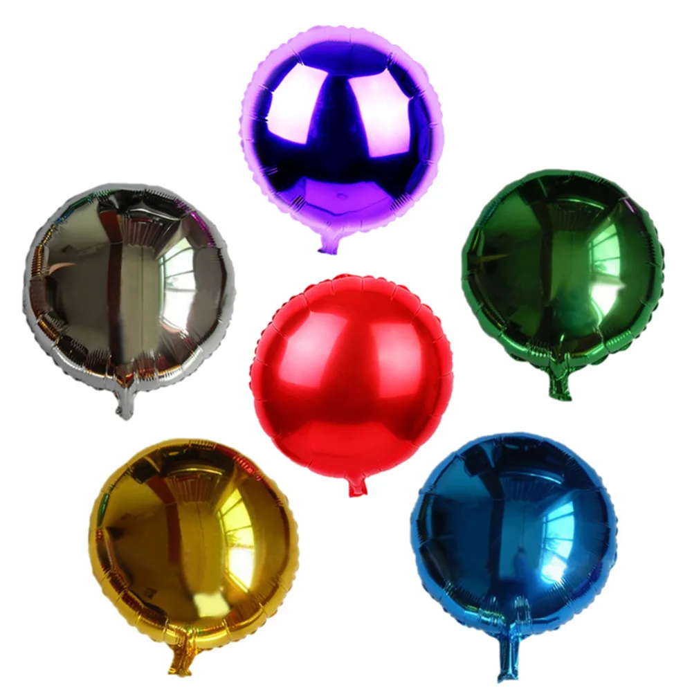1pc Aluminum Foil Balloon Ball Helium Inflable Round Balloons for