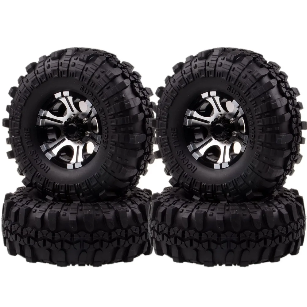 

HSP 4PCS RC 1/10 1.9" Metal Rock Crawler 1050-7035 Wheel Rim & 110MM Tyre Tires