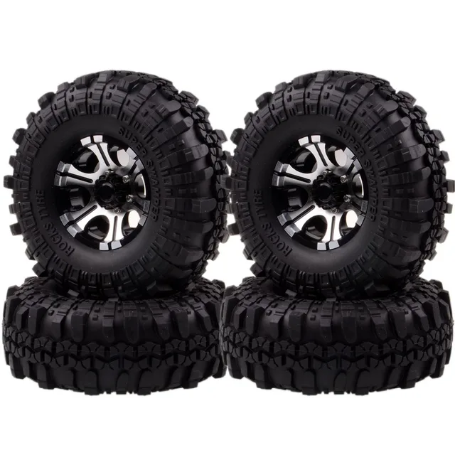 Best Price HSP 4PCS RC 1/10 1.9" Metal Rock Crawler 1050-7035 Wheel Rim & 110MM Tyre Tires