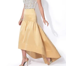 Изящные Высокий Низкий Атласная Юбка Готическая Лолита Saia Асимметричный оборками Для женщин Юбки для женщин индивидуальный заказ Сексуальная русалка юбка