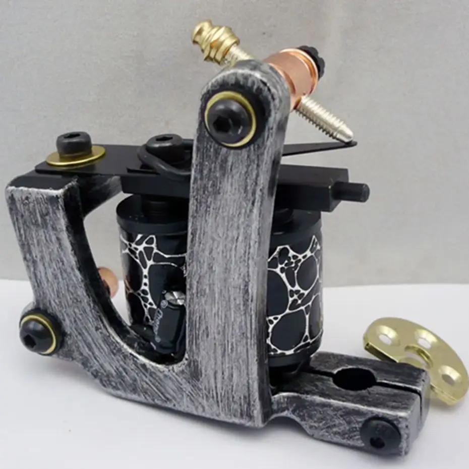 UPTATSUPPLY New Arrival Dragon Fine Lining Tattoo Machine 10 Wrap Coils
