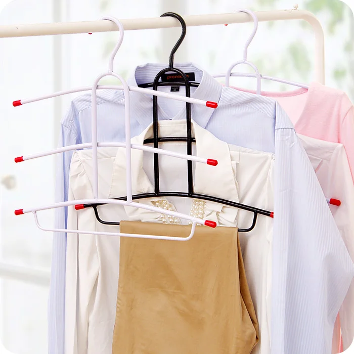 

Iron Hangers Multilayer Multi Magic Drying Non Slip Hanger Fishbone Type Clothes Hanging Wardrobe Hanger