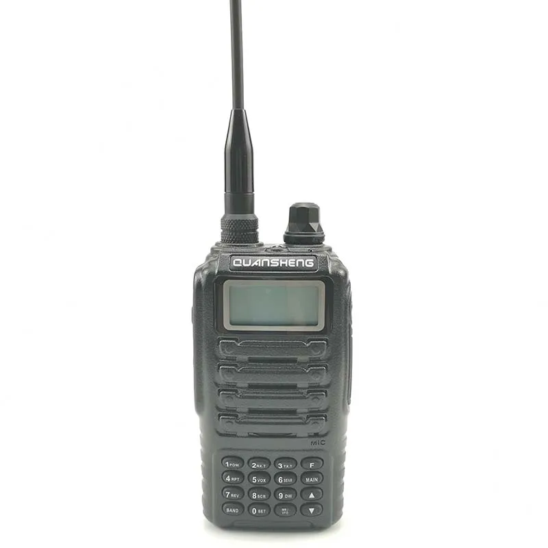 Quansheng TG-UV2 высокое качество мощные 5 Вт иди и болтай Walkie Talkie VHF Любительская рация двойного диапазона ТГ UV2 FCC CE радиолюбителей Comunicador 10 км - Цвет: 1 piece