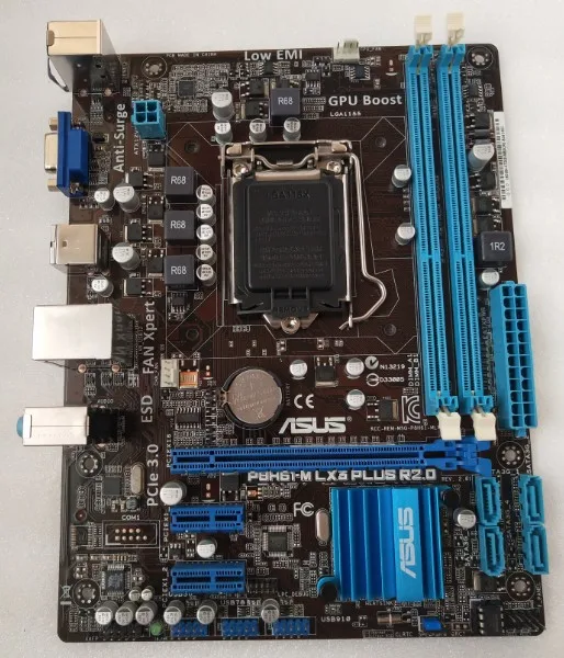 Оригинальная материнская плата ASUS P8H61-M LX3 плюс R2.0 DDR3 LGA 1155 Поддержка I3 I5 I7 H61 б/у Desktop motherborad