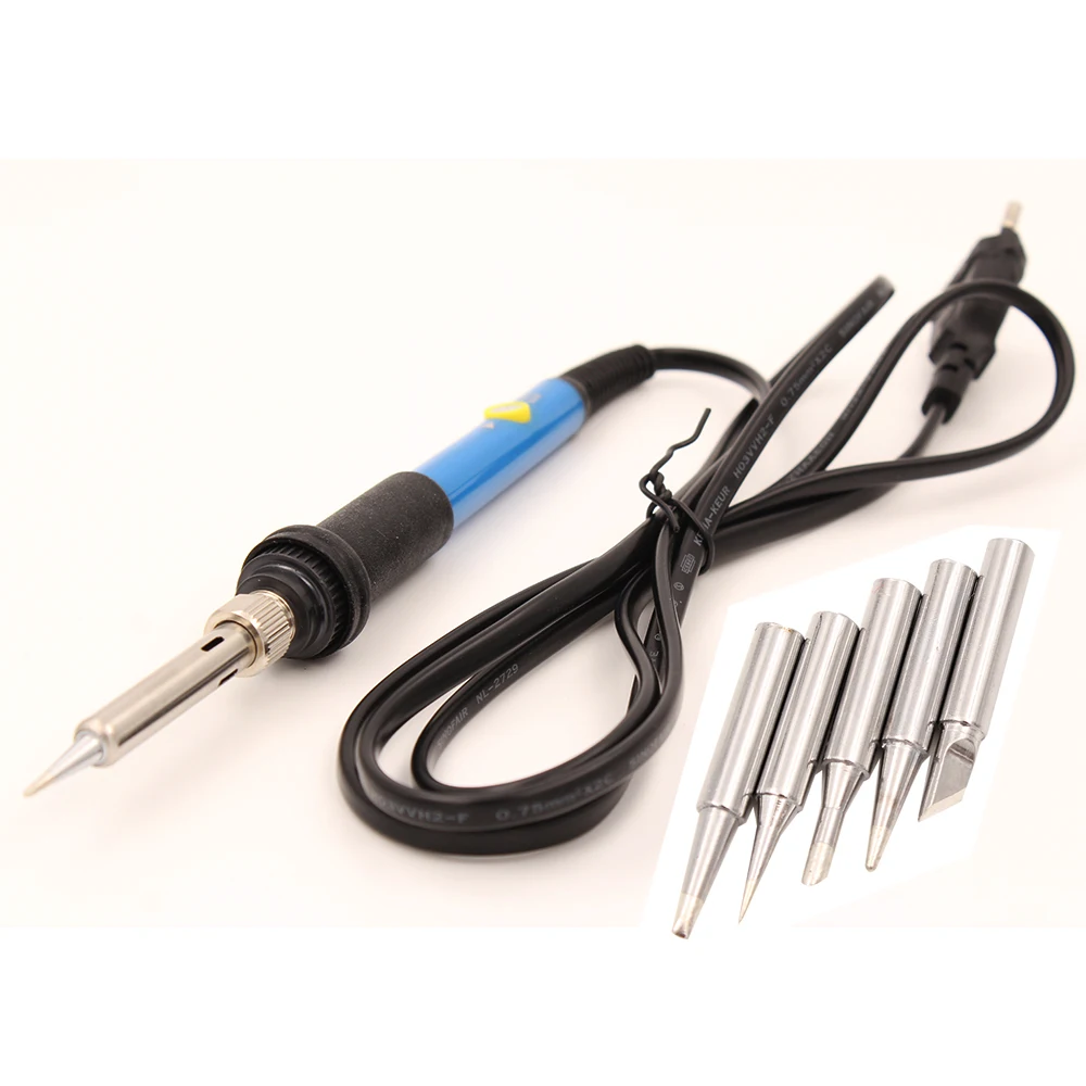 Электрический паяльник с регулируемой температурой, сварочная станция, набор инструментов с 5 наконечниками для паяльника, Проволочная стойка, обогреватель, присоска, 60 Вт|60w adjustable|iron welding stationsoldering iron welding station | АлиЭкспресс