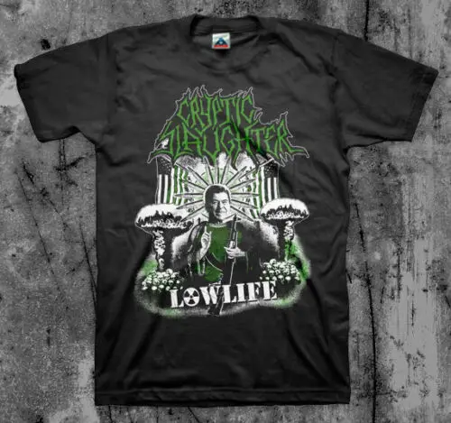 Мужская футболка Cryptic Slaughter 'Low Life' (Dri Coc Thrash Excel Suicidal) модная в стиле хип-хоп