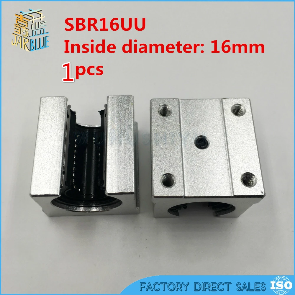 

1pcs SBR16UU aluminum block 16mm Linear motion ball bearing slide block match use SBR16 16mm linear guide rail