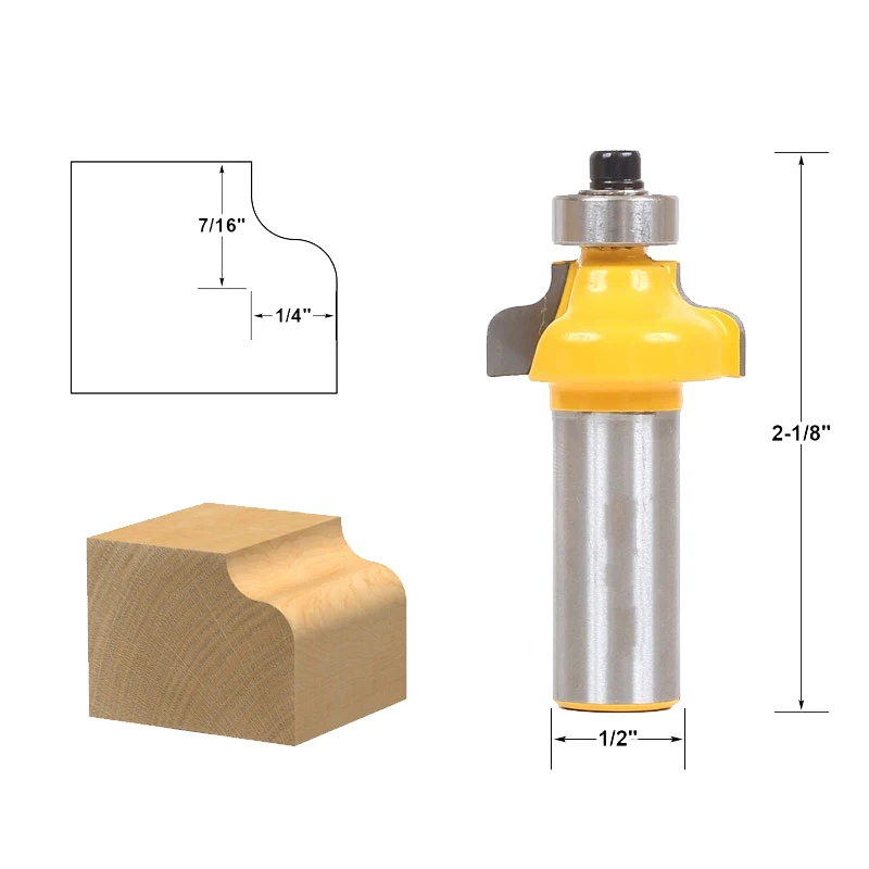 

1pcs Ogee Edging and Molding Router Bit - Small - 1/2" Shank