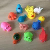 20Pcs/pack Mixed Animals Swimming Water Toys Rubber Float Squeeze Sound Wash Bath Toys Kids Educational Toys 2