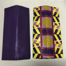 Фиолетовый kente Печатный воск ткань фуксия 4 ярдов Воск Африканский Воск печатает ткань Кете нигерийский батик Горячая Печатный воск дизайн