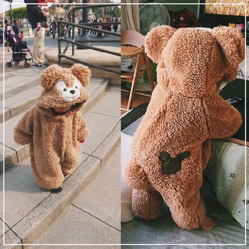 Goedkoop Nieuwe Baby Romper Leuke Cartoon Baby Winter Kleding Funny Bear Warme Truien Kostuum Jumpsuit Kids Baby Outfits Peuter Kleding 2019