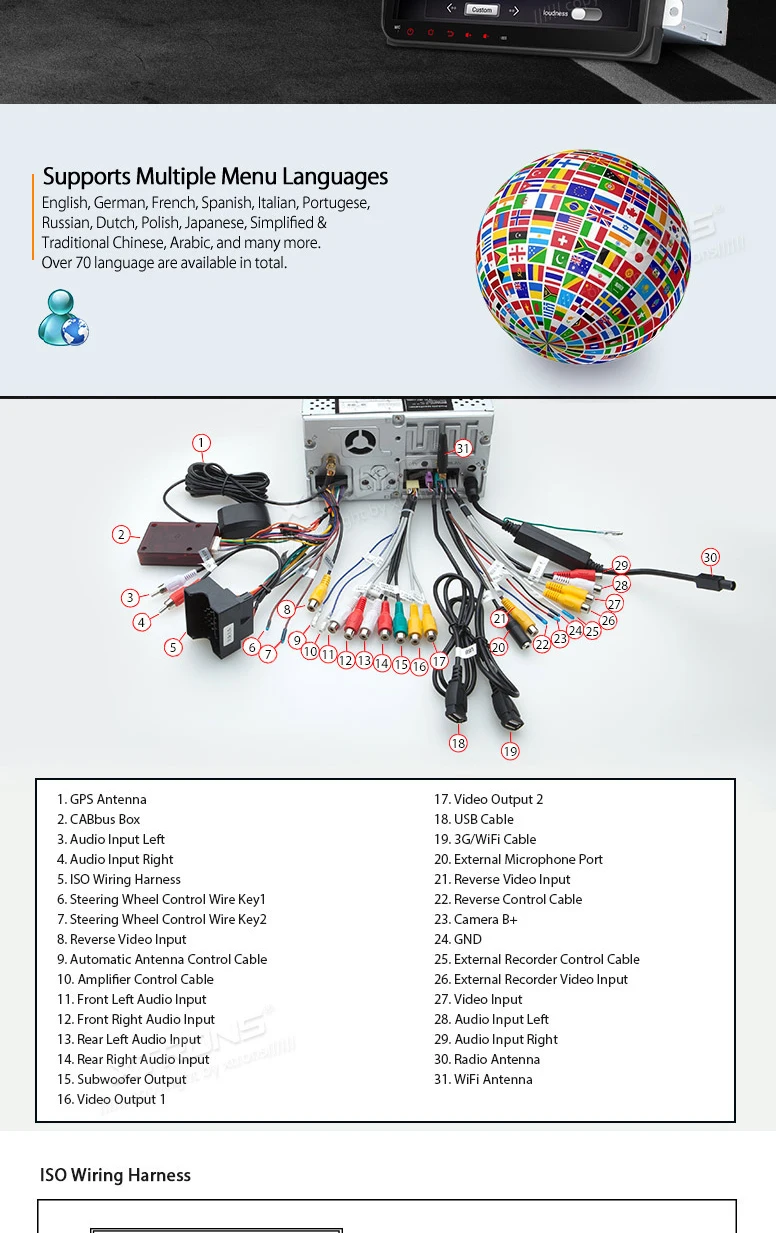 Cheap Android 6.0 OS 9" Octa-Core Car Multimedia Radio for Volkswagen EOS 2006-2013 & Polo 2009-2013 & Passat 2005-2013 with 2GB RAM 20