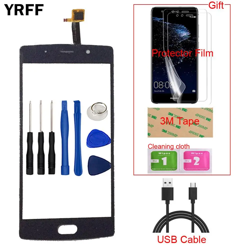 

Mobile Phone Front Touch Screen For Doogee BL7000 BL 7000 Touch Screen Glass Digitizer Panel Sensor + Free Protector Film Tape