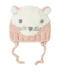 2019 весенне-осенне-зимняя стильная вязаная шапка с рисунком розового кота ручной работы для маленьких девочек с хлопковой подкладкой