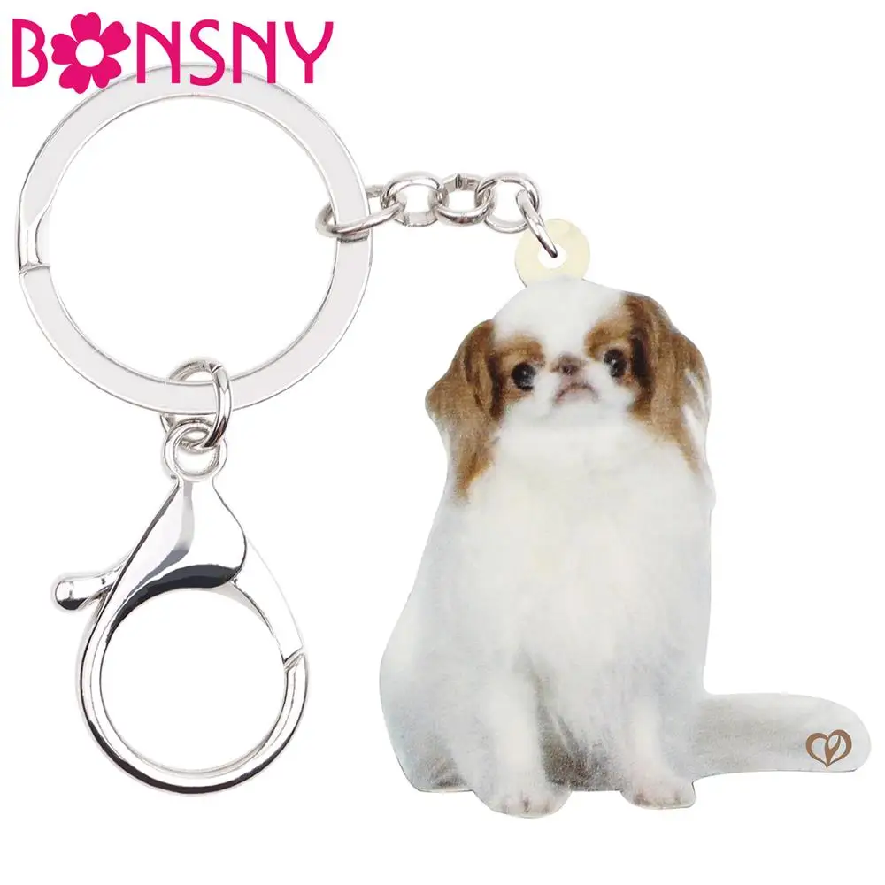 Bonsny акриловые японские брелоки для подбородка собаки модные домашних животных