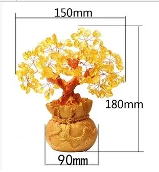 

natural citrine quartz crystal gem money tree in for wealth money bay