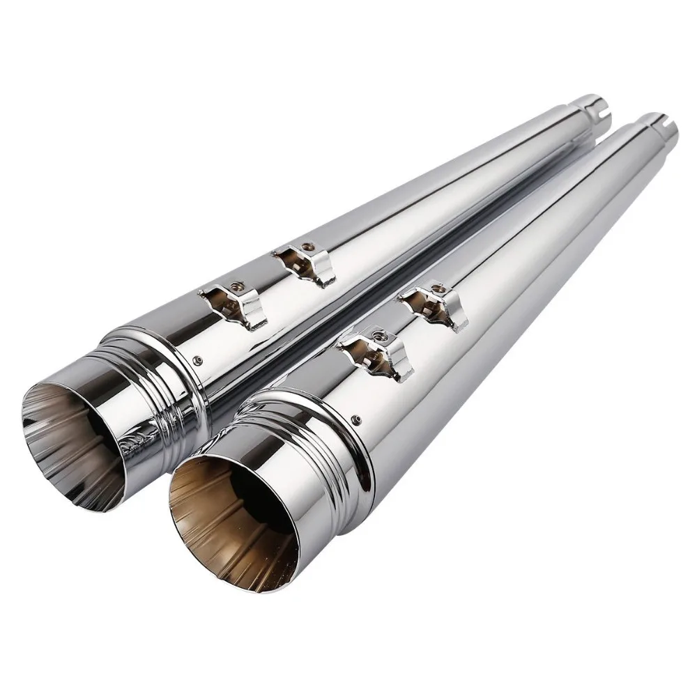 

4'' Megaphone Slip-on Silencer Exhaust Pipe Fit For Harley Touring Road King Glide FLHTK FLHTC FLTR 95-16