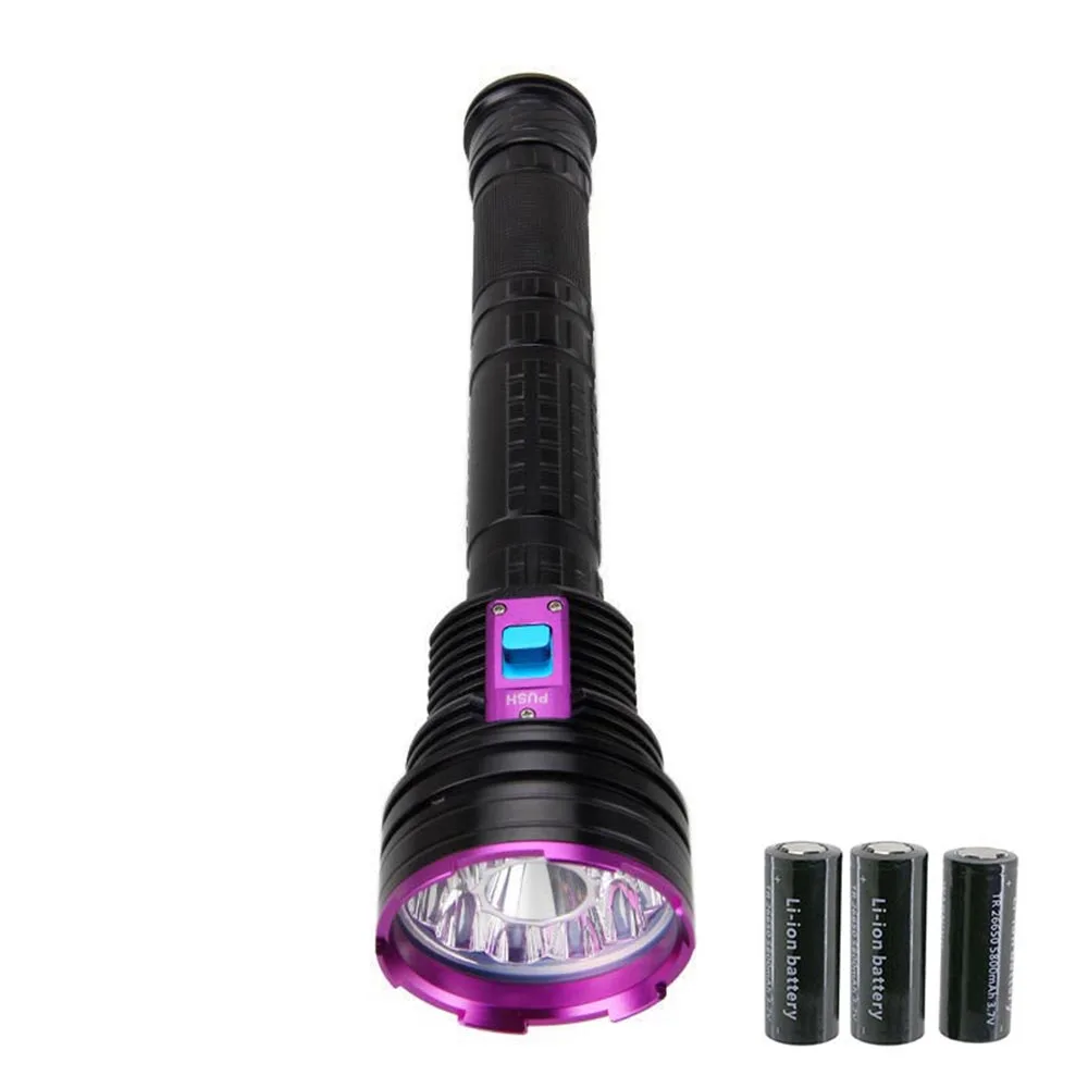12xL2 7000 Lumens LED diving flashlight Aluminum Alloy light 40w super bright lamp use 3x18650/26650 Waterproof underwater 20m | Лампы и