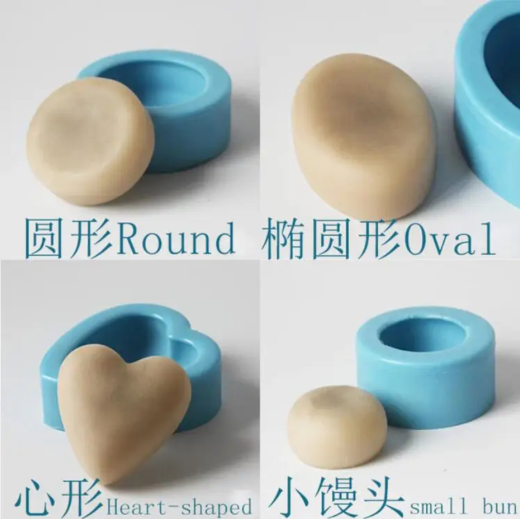 

Small Bun Heart-shaped Round oval shape Children's soap molds Silicone Soap Mold DIY Craft Handmade Silicone mini Soap Mould