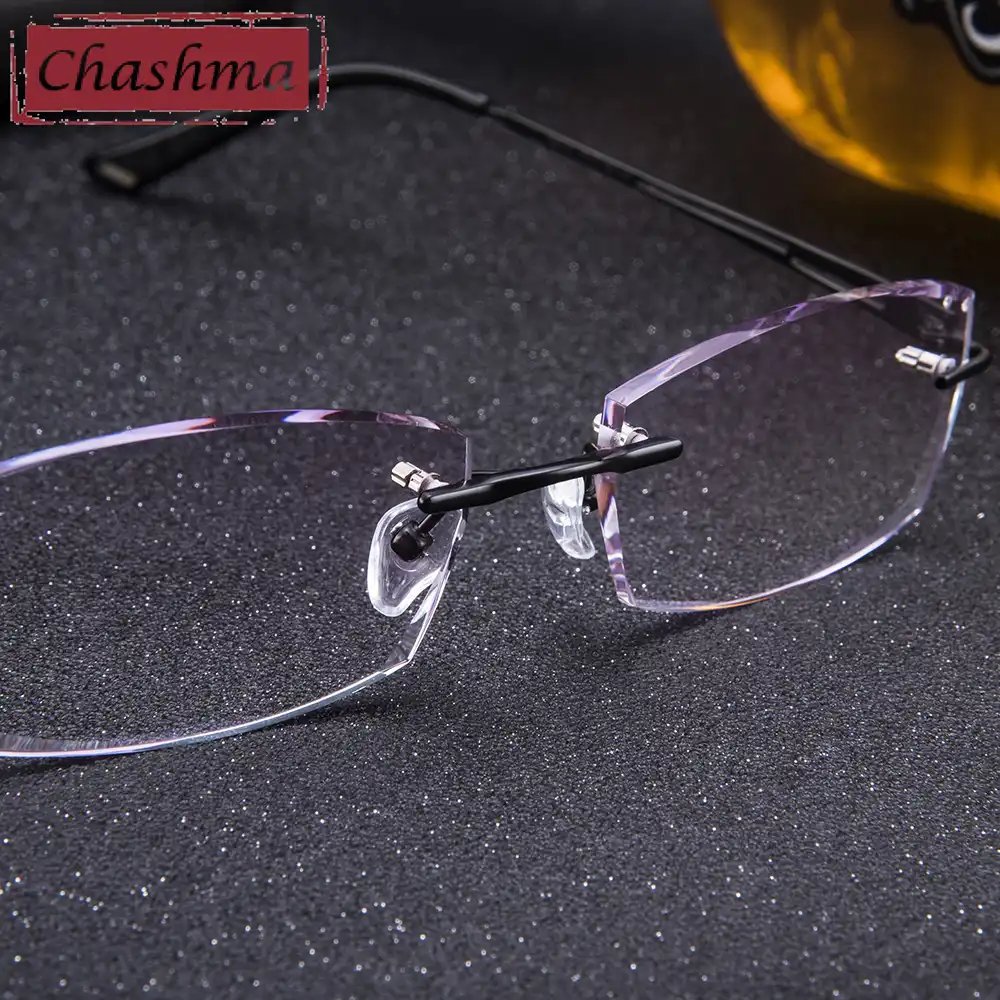 Мужская титановая оправа Chashma Брендовые очки для света и веса затемненные линзы